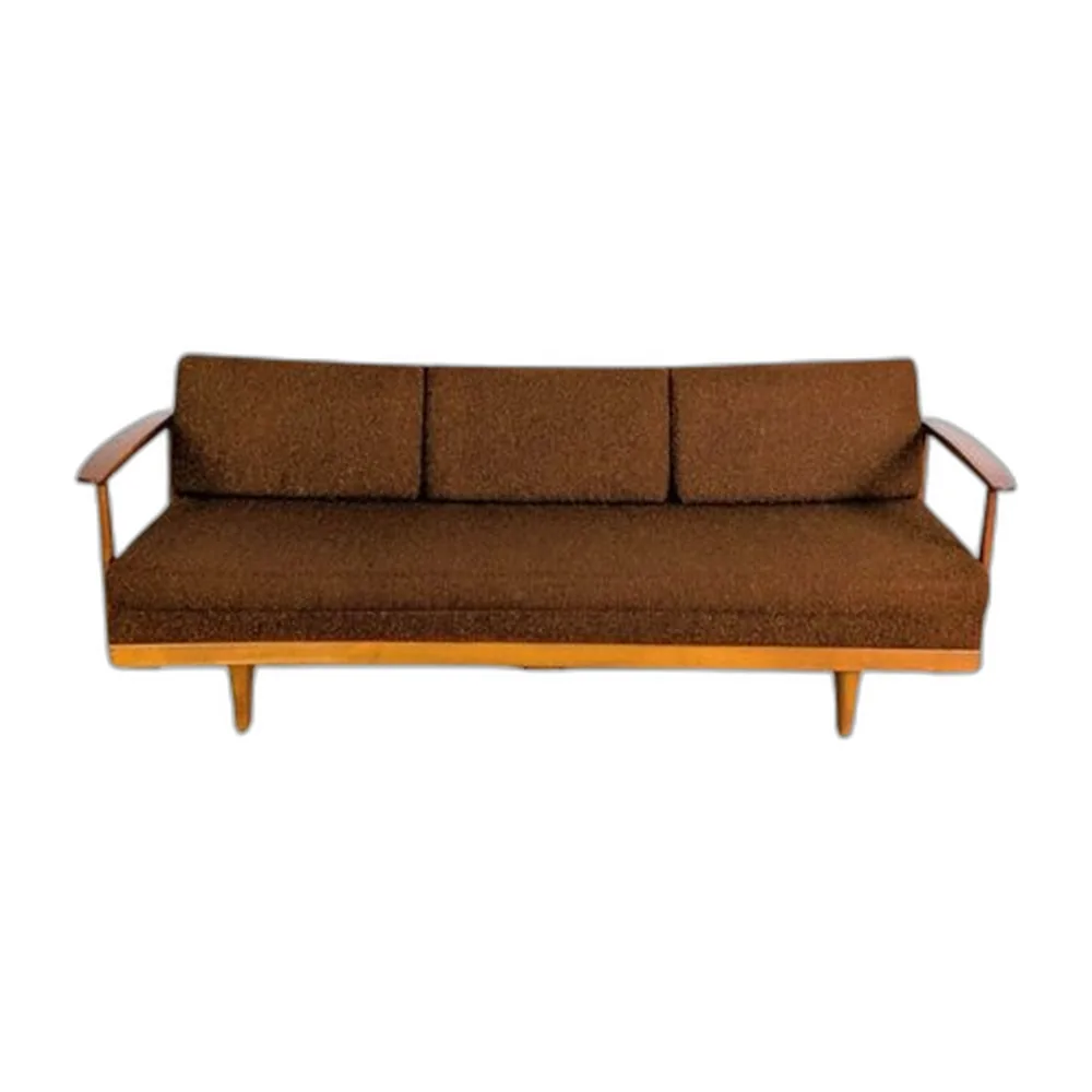Vintage Sofa aus Nussholz von Walter Knoll