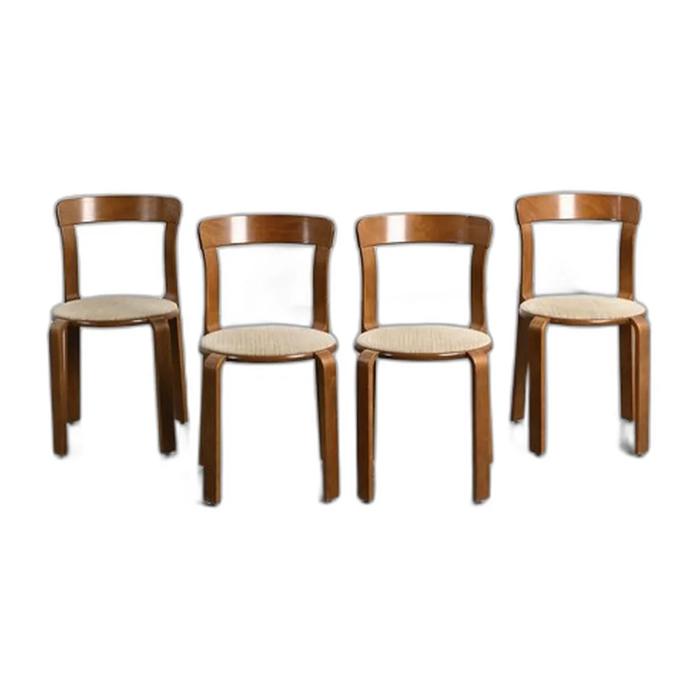 Vintage Stühle von Bruno Rey, 1970er, 4er Set