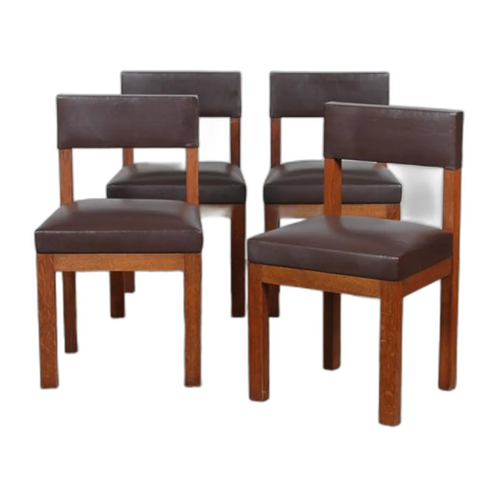 Vintage Stühle von Emiel Veranneman, 1960, 4er Set