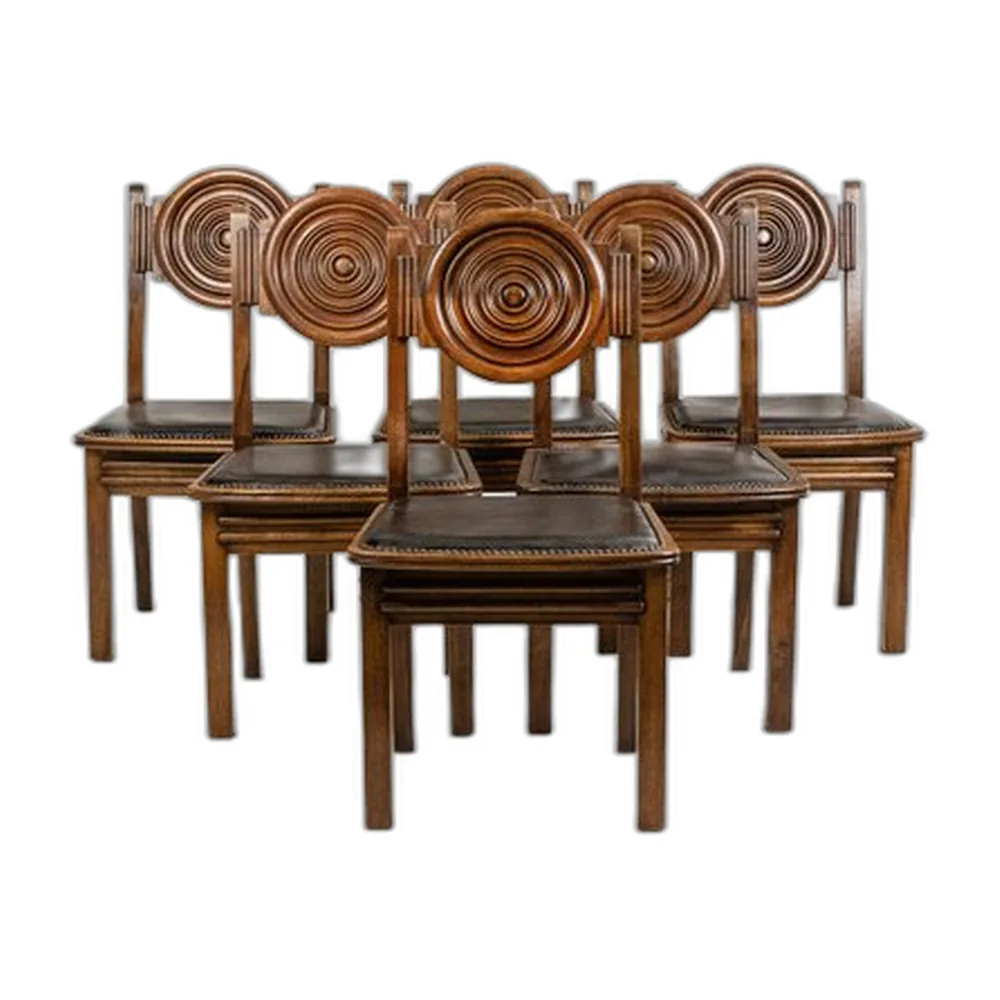 Vintage Stühle von Étienne Kohlmann, 1960er, 6er Set