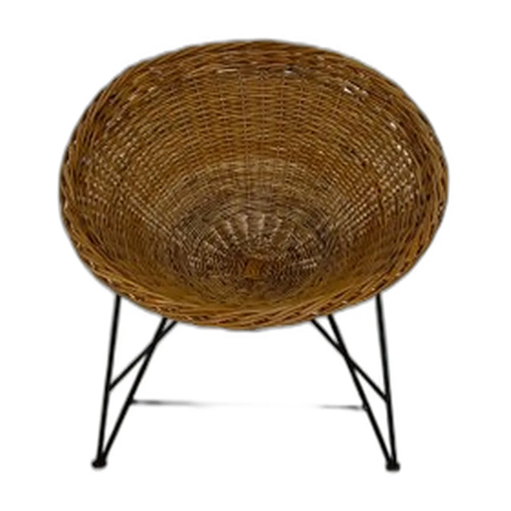 Vintage Stuhl aus Kegelgeflecht, 1960er