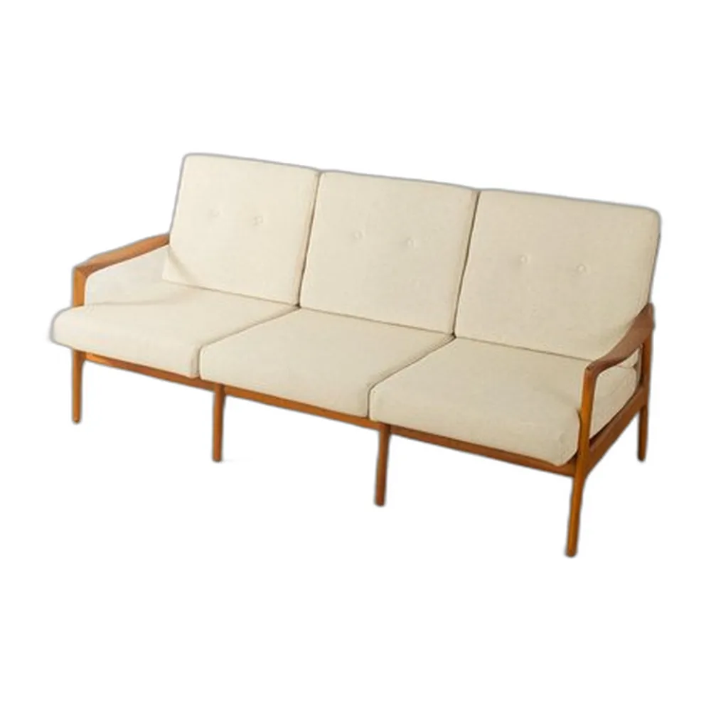 Vintage Teak Drei-Sitzer Sofa, 1960er