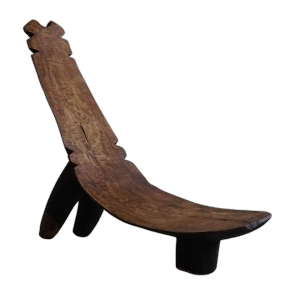 Westafrikanischer Tribal Lobi Stuhl, Burkina Faso, 1940er