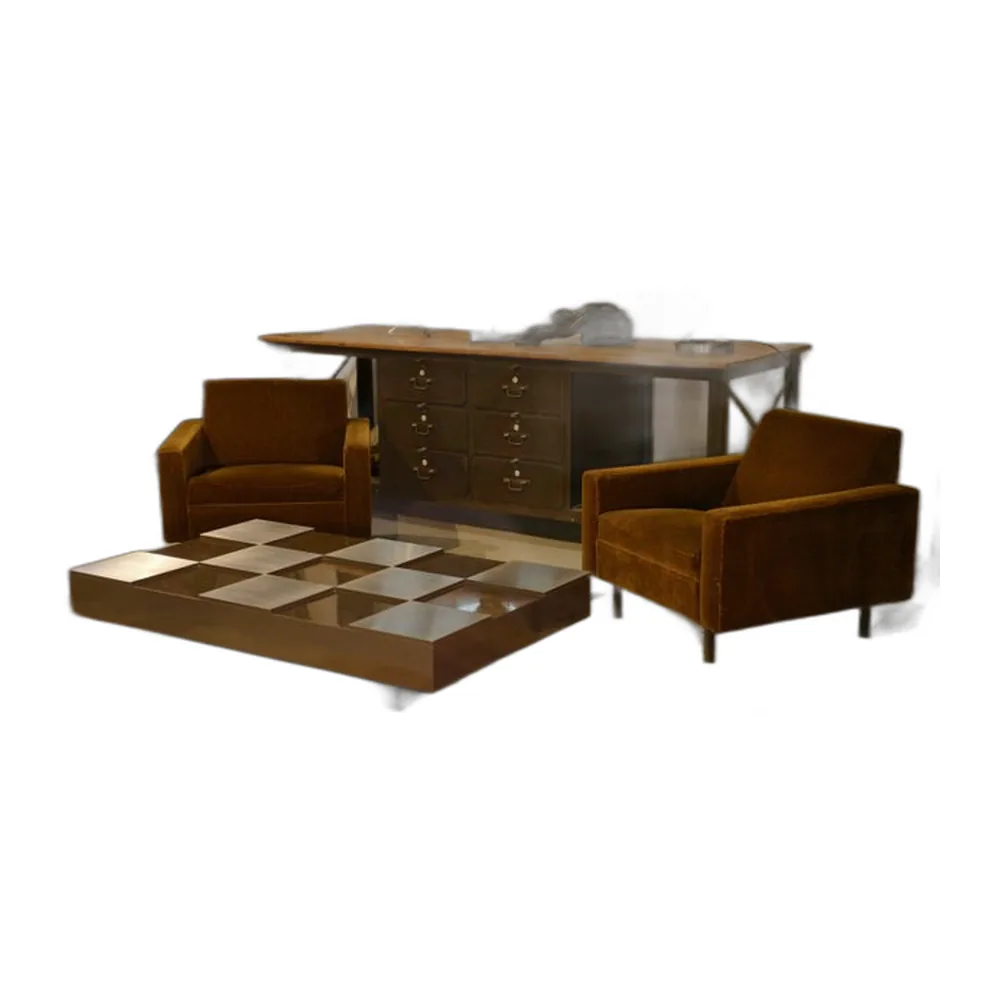 Couchtisch mit Schachbrettmuster, 1970er