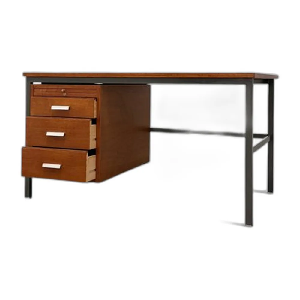 Dänischer Freistehender Teak Schreibtisch