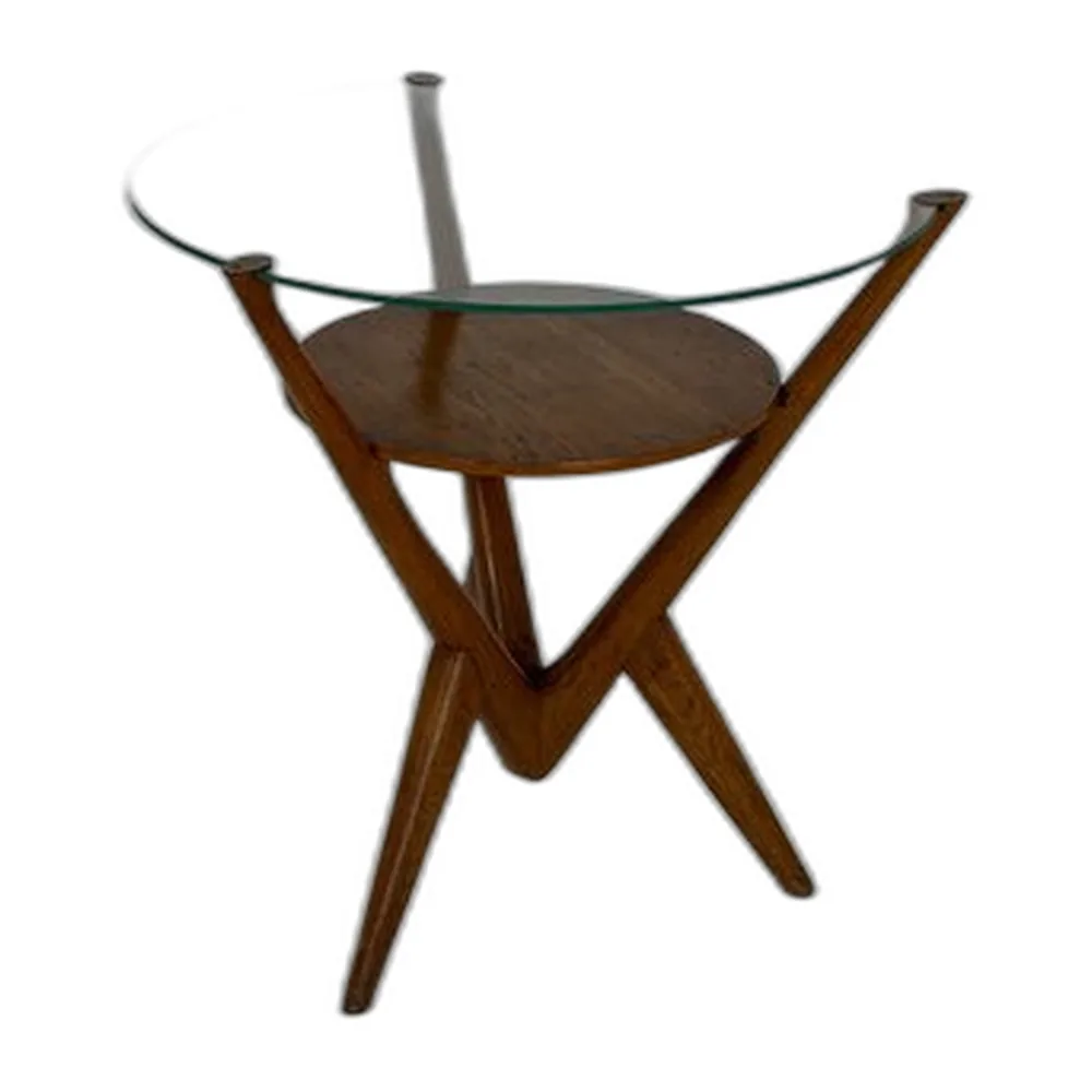 Dänischer Vintage Beistelltisch aus Eiche, 1960er