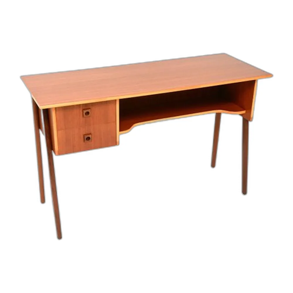 Freistehender dänischer Schreibtisch aus Teak, 1960er