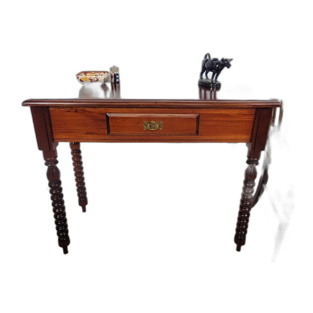 Mid-Century Beistelltisch aus Mahagoni, 1980er
