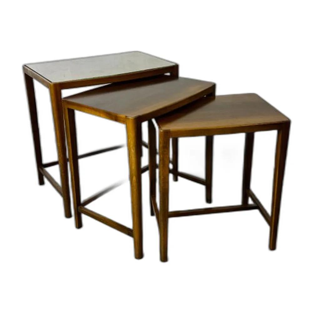 Moderne dänische Mid-Century Satztische, 1960er, 3er Set