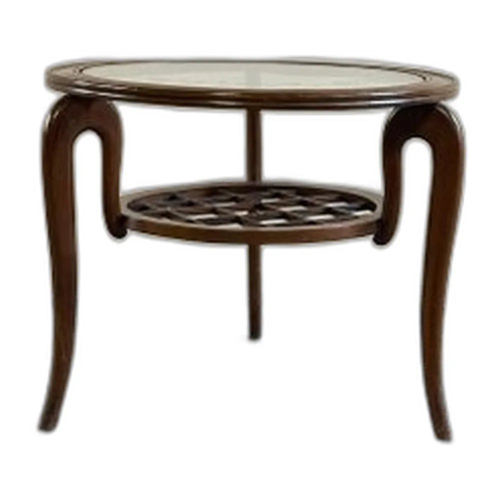 Runder italienischer Couchtisch im Stil von Paolo Buffa, 1950er