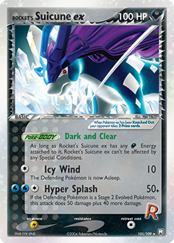 Rocket's Suicune ex Team Rocket Returns #105