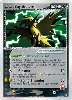 Rocket's Zapdos ex Team Rocket Returns #106