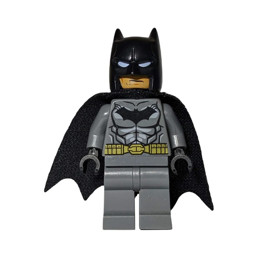 Batman, Dark Bluish Gray Suit, Black Cape and Cowl, Black Head, Dark Bluish Gray Legs, Small Batman Logo