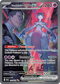 Team Rocket's Mewtwo ex Destined Rivals #231
