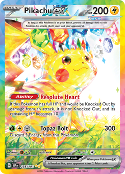 Pikachu ex Surging Sparks #238